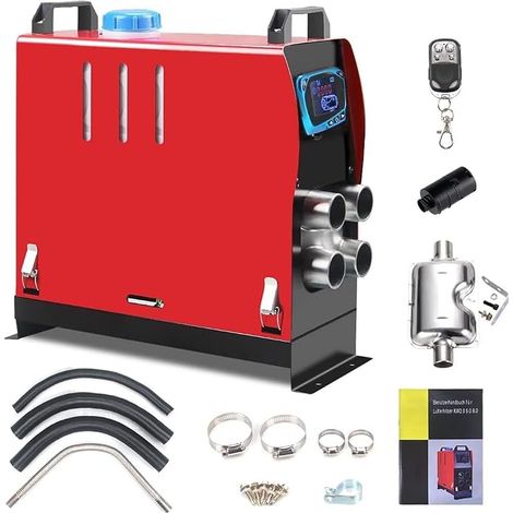 Chauffage de Voiture d'air diesel 12v 8kw Réchauffeur de voiture d'air (Avec écran LCD bleu (1/5)