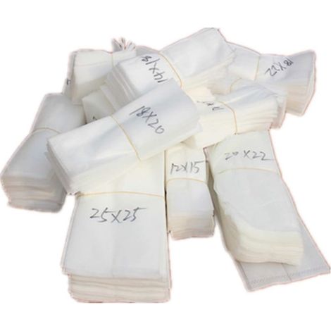 CCYKXALot de 100 sacs biodégradables et résistants à la corrosion en tissu non tissé pour pépinière, semis, plantes - 20 cm x 22 cm (1/5)