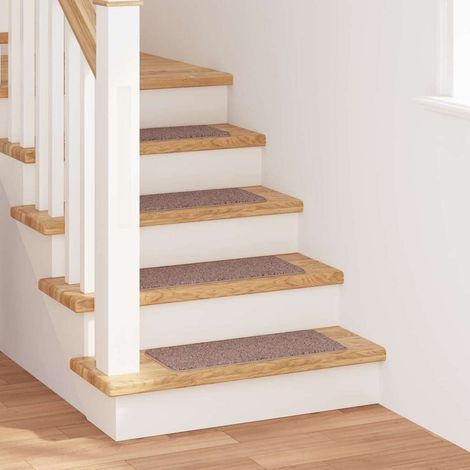 Anti-slip Stair Mats 15 pcs 60 x 25 cm Light brown PP vidaXL (1/5)