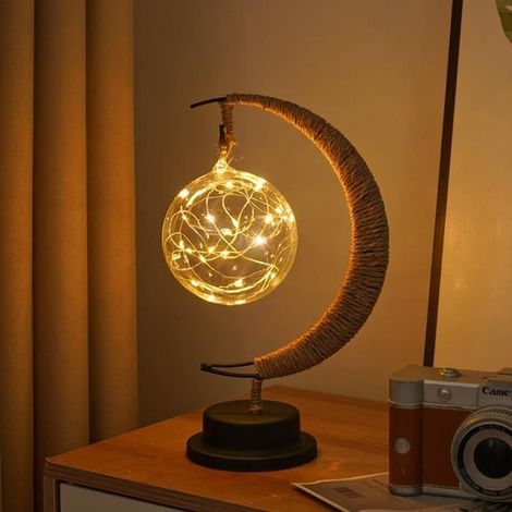 Lampada da tavolo decorativa - LED - Ricaricabile tramite USB - Per cameretta - Design contemporaneo (1/4)