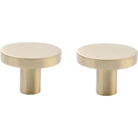 Maniglia per armadio, confezione da 2, maniglia in ottone per mobile, cassetto, armadio, maniglia in ottone a foro singolo, 20 26 mm (1/5)