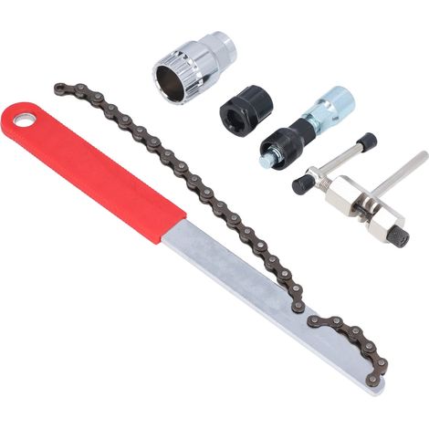 Kit de Réparation Vélo Outil Chaîne Coupe Chaîne Clé Pédalier Extracteur Volant Démontage Manivelle pour Bicyclette (1/5)