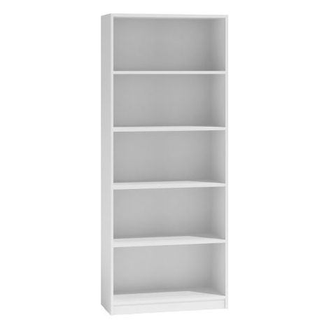 Hucoco – Bibliothèque contemporaine 5 niches 30x60x182 – Meuble de rangement multifonctionnel – Surface résistante aux rayures et humidité – Style moderne (1/3)