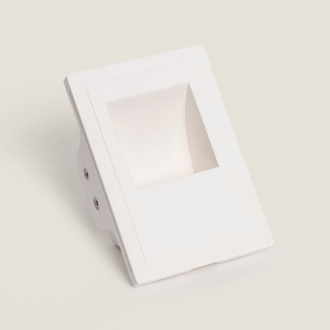 Applique da Parete Integrazione Cartongesso per Lampadina LED GU10 Foro 103x148 mm Bianco (1/5)