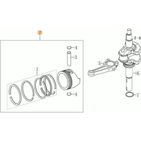 KIT DE PISTÓN ORIGINAL EMAK L66151575