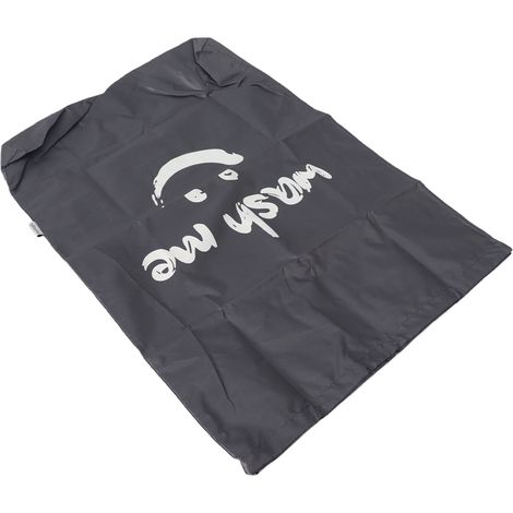 Sac à linge pliable en nylon, grand format et multifonction, avec fermeture à cordon, idéal pour le linge sale, la maison, la lessive et les voyages – Gris (1/5)