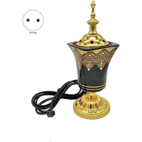 BrLeur D'Encens éLectrique Porte-Encens Encens Vintage Arabe BrLeur D'Encens Maison Bureau Yoga Spa Ornement Prise U PORTE-ENCENS (1/4)