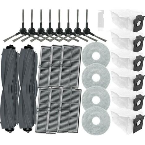 Ricambi per aspirapolvere Mova E30 Ultra: spazzola principale, spazzola laterale, filtro HEPA, panno per la pulizia, sacchetto raccoglipolvere, accessori (1/5)
