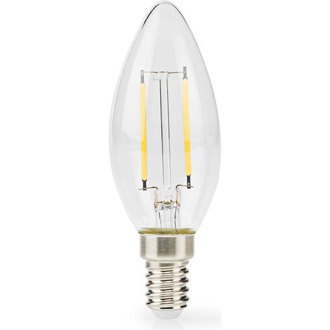 LAMPE LED AMPOULE E14  BOUGIE  2.2 W  470 LM  2700 K  BLANC CHAUD  STYLE RÉTRO  1 PIÈCES  CLAIR NEDIS (1/4)