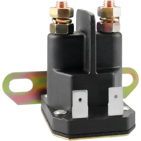 Pièce compatible pour Solénode de démarrage 12 V AM138068 pour tondeuse autoportée John Deere, 725-04439 pour LA100 LA105 LA110 LA115 LA120 LA125 D100 D105 D110 D120 D125 D110 30 D1 40 D150 D155 D160 (1/5)