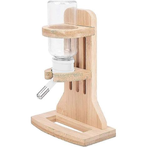 Distributeur d'eau pour hamster, bouteille de 120 ml, sans plastique, anti-goutte, à suspendre, pour lapin, abreuvoir automatique pour animaux de compagnie (1/4)