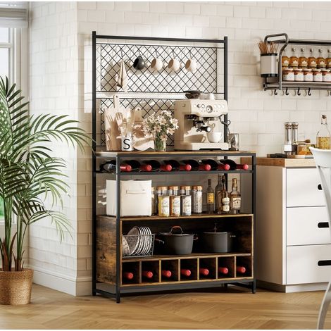 Regal Aufbewahrung 96,5 cm Holzoptik OKMYHOME (1/5)