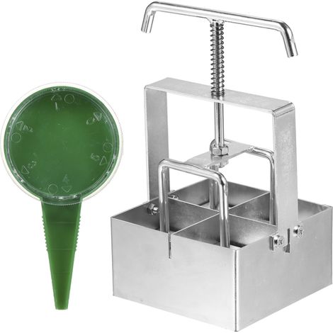 Beyamis Formeur de mottes portable - 2 pouces avec pilon pour jardinage et semis (1/5)
