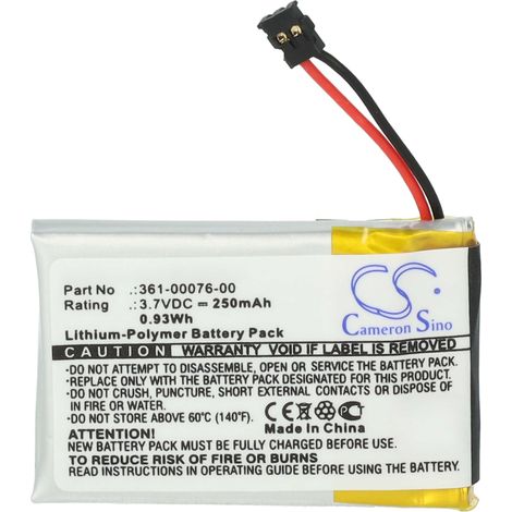 vhbw batteria compatibile con Garmin Forerunner 620 smartwatch orologio bracciale fitness (250mAh, 3,7V, Li-Poly) + set utensili (1/4)