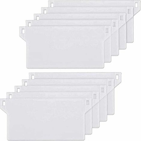 10pcs Plaque de Lestage Store Californien Poids Lest Stores Verticaux Plaque Lestage Store Lamelle Verticale 127mm Pièce Rechange Blanche (1/4)