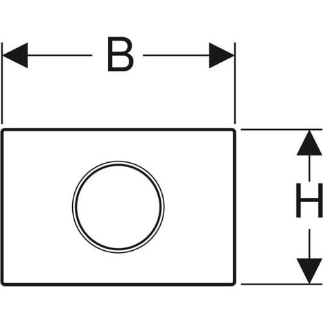 Geberit Sigma10 Betätigungsplatte, rund, für WC-Steuerung mit elektronischer Spülauslösung: Platte: weiß-alpin / glänzend, Designring: chrom / glänzend, 242.782.KJ.1 (1/5)