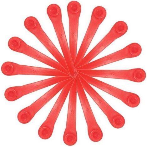 Lames de rechange pour coupe-bordures Gardena : pack de 100 lames en plastique compatibles avec les modèles de coupe-bordures et coupe-bordures sans fil Gardena (1/3)