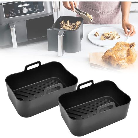 Pot Silicone Friteuse Air - 2 pièces, Pot Silicone Friteuse Air - Convient pour Ninja Dual (1/5)