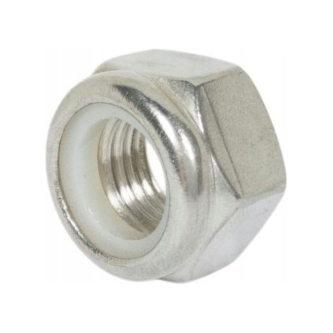 Dadi autobloccanti M10 in acciaio inox A2 DIN985, 150 pezzi (1/5)