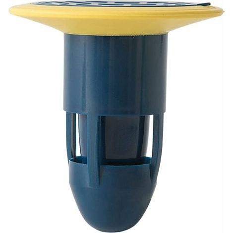 Floor Drain Strainer, Waste Water Stopper, Odor Neutralizer for Shower Floor Drains in Bathrooms, Without Filter, Suitable for Leaking Pipes in Bathrooms and Kitchens (Blue) (1/5)