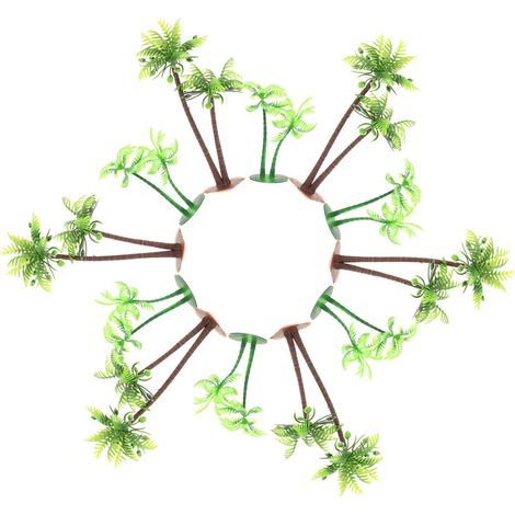 12 Pièces Arbre de Artificiel pour Décoration de Gâteaux Scènes Aquariums et Tables Accessoire de Jardinage et Décoration Polyvalente pour Événements Festifs (1/5)