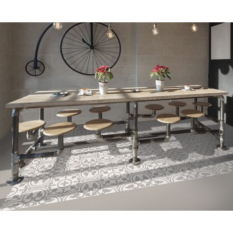 Carrelage effet carreau de ciment BARCELONA SAND 25x25cm 25x25cm Beige Mat - Boîte de 1.13 m2 (1/3)
