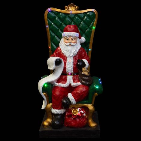 Resina led babbo natale + seduta 100 cm 20 led - Feeric lights & christmas