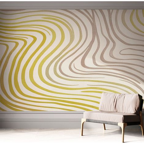 Selbsthaftend Tapete für Wohnzimmer Schlafzimmer Küche - Wanddekoration Fließende Eleganz 312x219 cm (1/5)
