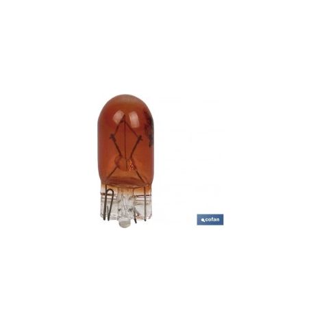 Pack mit 10 W5W 12V Amber-Lampen für Auto und Motorrad