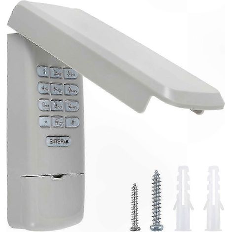 Clavier sans fil à code pour ouverture de porte de garage, compatible Security+ 2.0, contrôle 3 canaux, clavier extérieur étanche, remplacement de télécommande, programmation facile, sécurité renforcé (1/5)