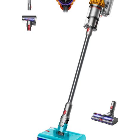 Dyson V15s Detect Submarine Aspirapolvere a bastone 2 in 1 Batteria Secco e bagnato Senza sacchetto 0,77 L Nichel, Giallo