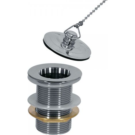 Bonde de lavabo sans trop‑plein Chrome - TRES 13474330 (1/2)
