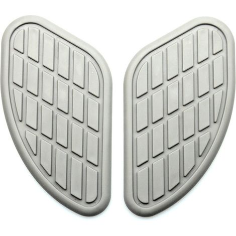 1 paire de protections de réservoir grises pour moto, paire de coussinets de traction pour moto