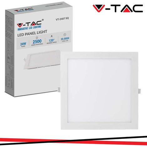 24W LED MINI PANNELLO MONTAGGIO AD INCASSO QUADRATO 3000K - Luce CALDA (1/3)