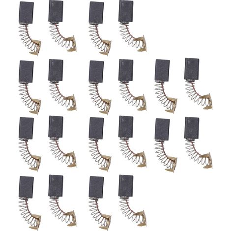 Kohlebürsten-Set, 20-teiliges Zubehör für Elektrowerkzeuge wie Haartrockner, Mixer, Haarschneidemaschine und elektrische Handbohrmaschine (5 x 11 x 16 mm / 0,2 x 0,4 x 0,6 Zoll)