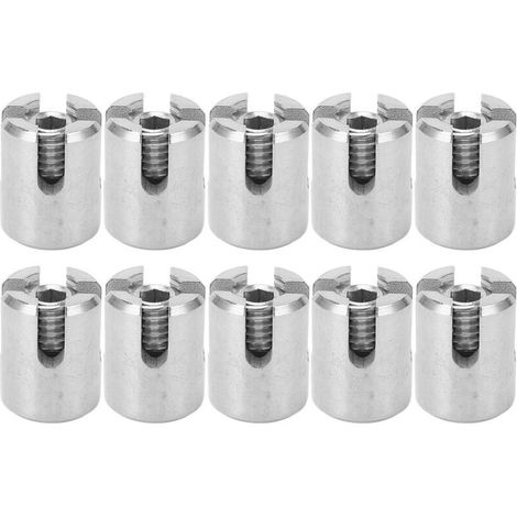 Jeffergarden 10 pièces colliers de câble croisés inox M10 – Fixation câble 4mm – Pour intérieur et extérieur – Résistance et esthétique (1/5)