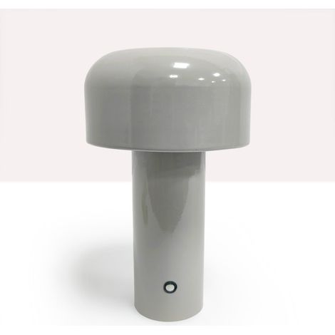 Lámpara De Mesa LED CCT Portátil - Táctil - Ø125 Mm - Gris (1/5)