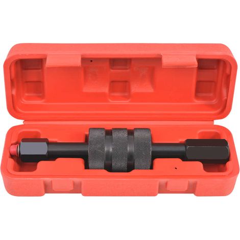 Extracteur d'injecteur diesel à marteau coulissant avec adaptateurs M8 M12 M14 et étui, 230 mm (1/4)