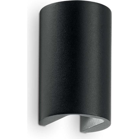 Applique Moderna Apollo Alluminio Nero 2 Luci Led 6W 4000K Luce Naturale (1/2)