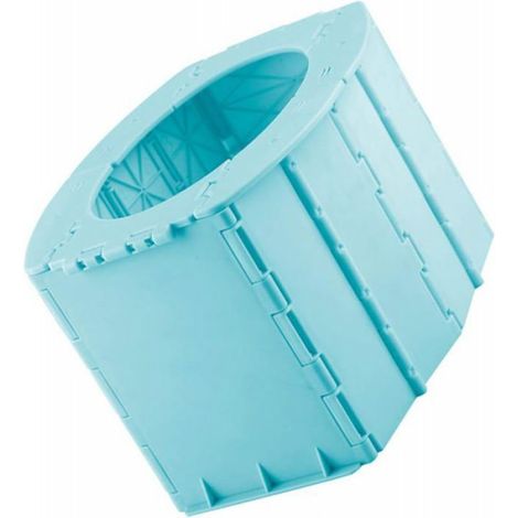 Pot de voyage portable pliable et réutilisable pour toilettes de voyage (1/4)
