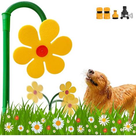 360° Blumensprenger Gartenbrunnen Blumensprenger Mit 4 Anschlüssen Rasensprenger für Garten und Rasen Sprüht in alle Richtungen Kühlend für Rasen (1/5)