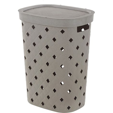 Portabiancheria tortora 55 litri in plastica resistente – Fiber