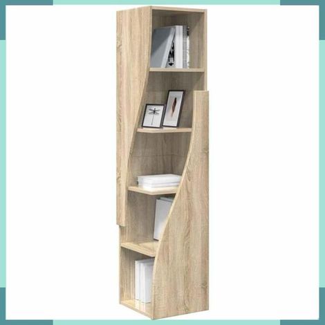 889877 Meuble d'angle Chêne Sonoma 32x32x140cm Bois d'ingénierie (1/5)