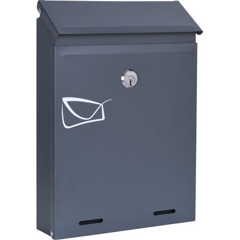 Odvin anthrazitfarbener Briefkasten für Briefe