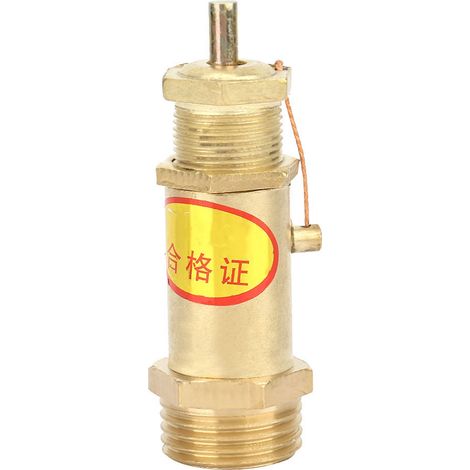 Soupape de sûreté de compresseur d'air G1/2, laiton, 7 kg, pour chaudière à vapeur et générateur de vapeur, décharge de pression, 1 pièce (1/5)