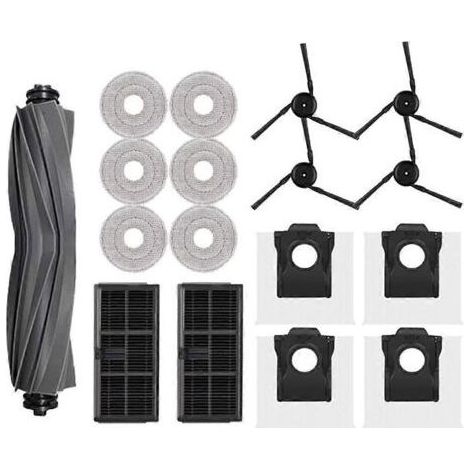 Accessoires pour aspirateur robot Dreame X40 Ultra / X40 Pro : pièces détachées, brosses latérales principales, lingettes de nettoyage, filtres HEPA, sacs à poussière (1/5)