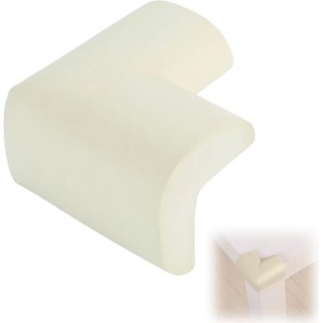 12pcs Baby Table Corner Protectors (White), Adhesive Foam Safety Cushions for Table Corners, Furniture, Desks and Shelves – Child Head Protector (1/5)