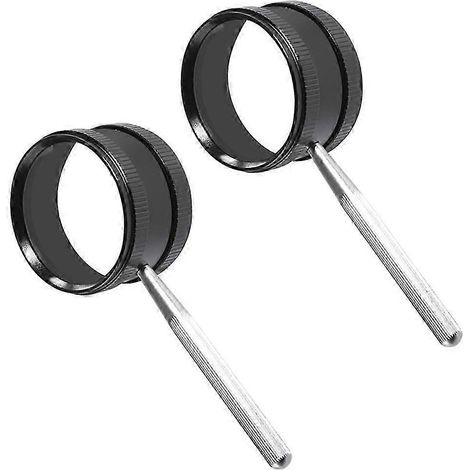 Loupe de lecture portable, lentille optique, lot de 4, lunettes loupe noires (1/5)