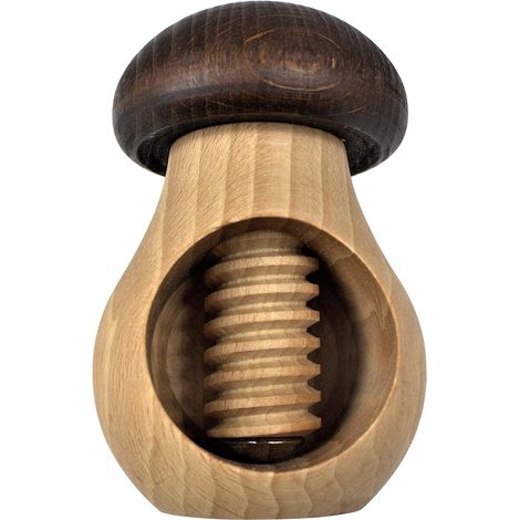 Casse Noisettes en Bois Outil de Cassage de Noix pour Ouvrir Facilement Toutes Les Noix Noisettes Amandes Noix de Pécan Pistaches Casse-Noisettes en Bois Naturel Massif Excellente Idée de Cadeau (1/5)