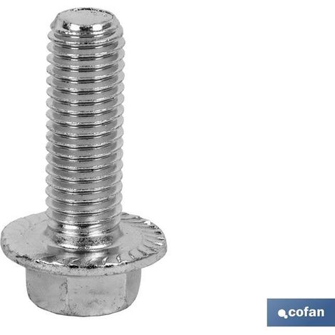 Pack 50 tornillos hexagonales DIN-6921 C-8.8 M-12 x 45